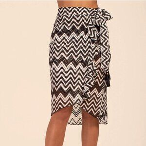 Trina Turk Swim Drift Crochet Convertible Pareo Coverup Size XS